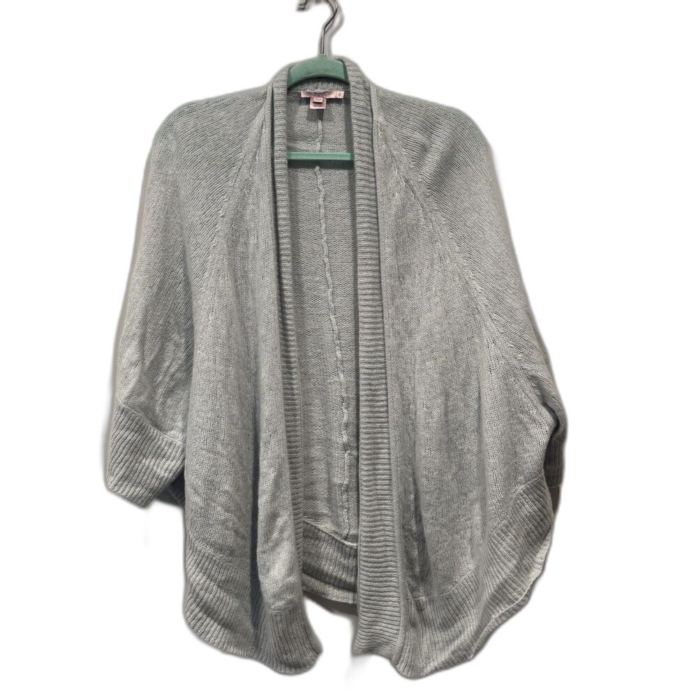 Calypso St Barth Cashmere Sweater Cardigan Open Front Knit Cocoon Women sz Small